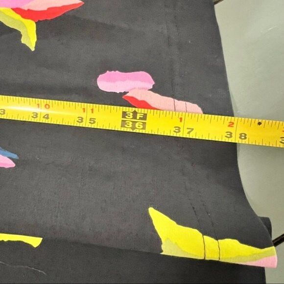 Bimba Y Lola Sleeveless Colorful Geometric Print on Black Dress Size Small - Picture 7 of 15